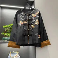 中式开衫复古传统改良秋季女装宽松上衣6767