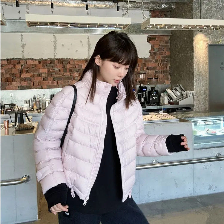 超轻超柔2025宽松立领超好看短款小个子90绒外套