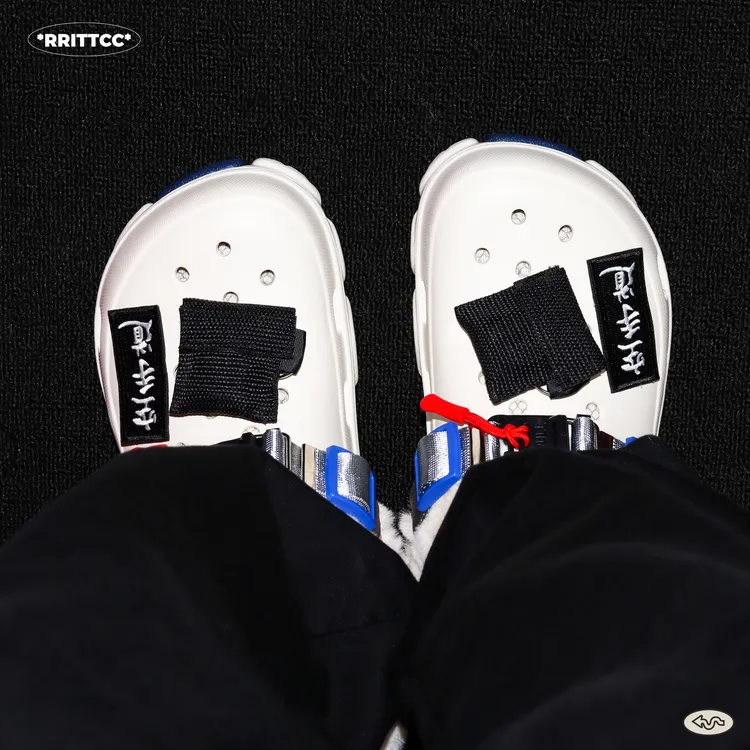 RRITTCC"空手道"棉鞋无后跟懒人一脚蹬2025冬季外穿个性男女潮鞋