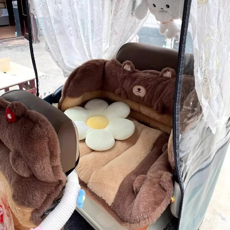 宗申盛昊金鹏东威电三轮座椅套电动车后排坐垫冬季加厚抗寒神器