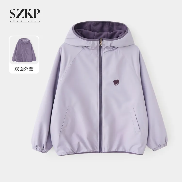 SZKP秋冬新款女童装洋气上衣中大童休闲时尚儿童外套YLYD556268