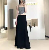 【闹闹专属】质感垂坠感A字长裙半身裙气质伞裙高腰垂感显瘦长裙