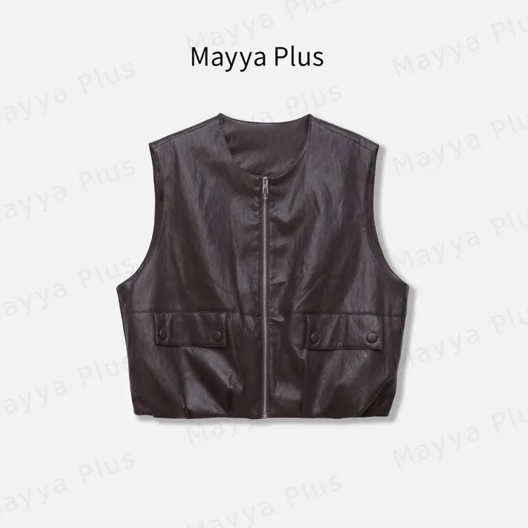 【守卫者】Mayya Plus麦芽定制流光百搭风皮衣夹克外套女士32537175
