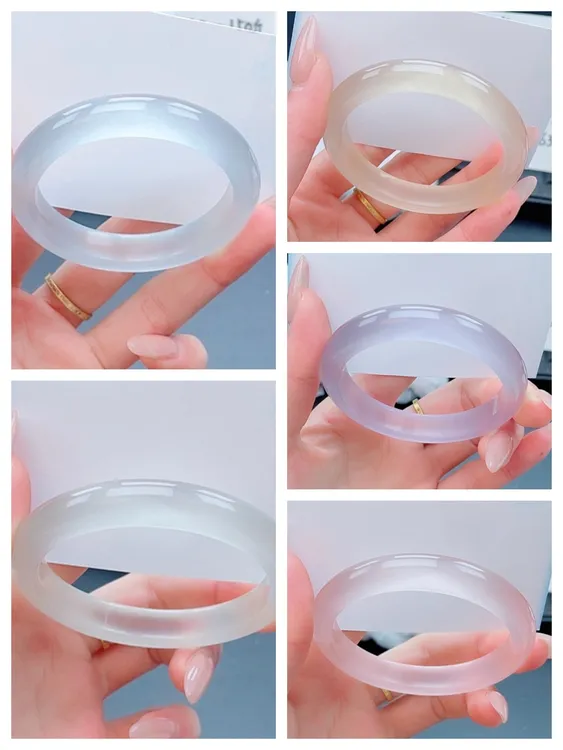 5款冰透手镯颜色款式圈口齐全百搭显白气质年轻款