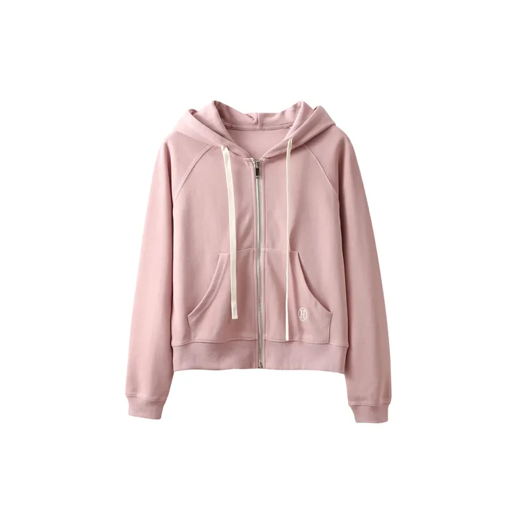 特！篙级撞色抽绳！门店32&9~冰淇淋粉！休闲百搭女式外套 L71653