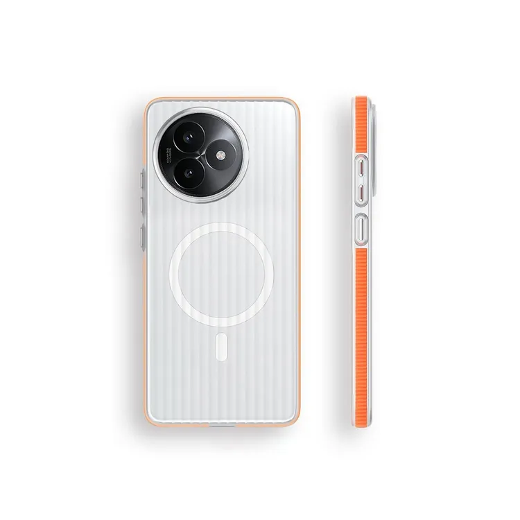 适用红米K80至尊版手机壳新款瓦楞防滑条边磁吸redmik80Pro保护套
