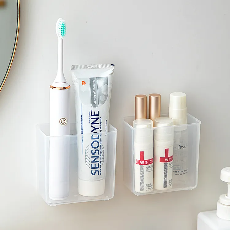 多功能收纳盒简约背贴收纳盒小物品收纳壁挂厨房文具小物件收纳