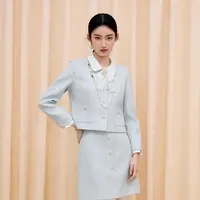 【千颂妮专享】LIME/莱茵【都市主场】蝴蝶结上衣短外套LDGC8AWCJ312