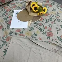 D117  牡丹 罗布麻四件套