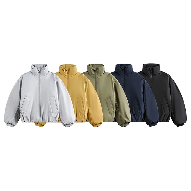 【年底清仓钜惠】美式休闲短宽立领面包棉服——w2109