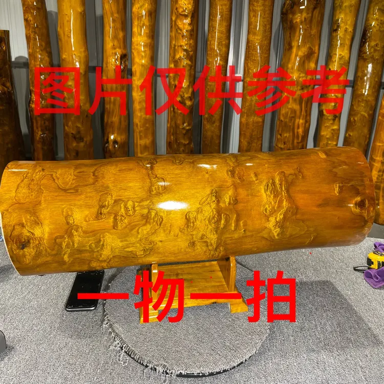 正宗金丝楠木横财摆件柱子老料玄关客厅茶桌