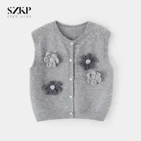 SZJP冬季新款女童装洋气上衣中大童休闲时尚儿童马甲MFYD556080