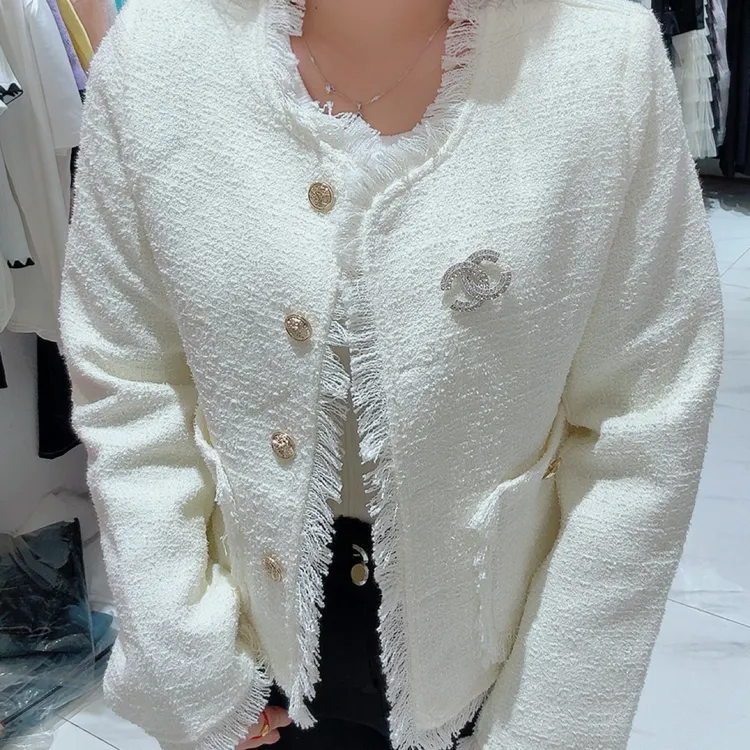 小香风短款轻职风女薄款长袖短外套厚款