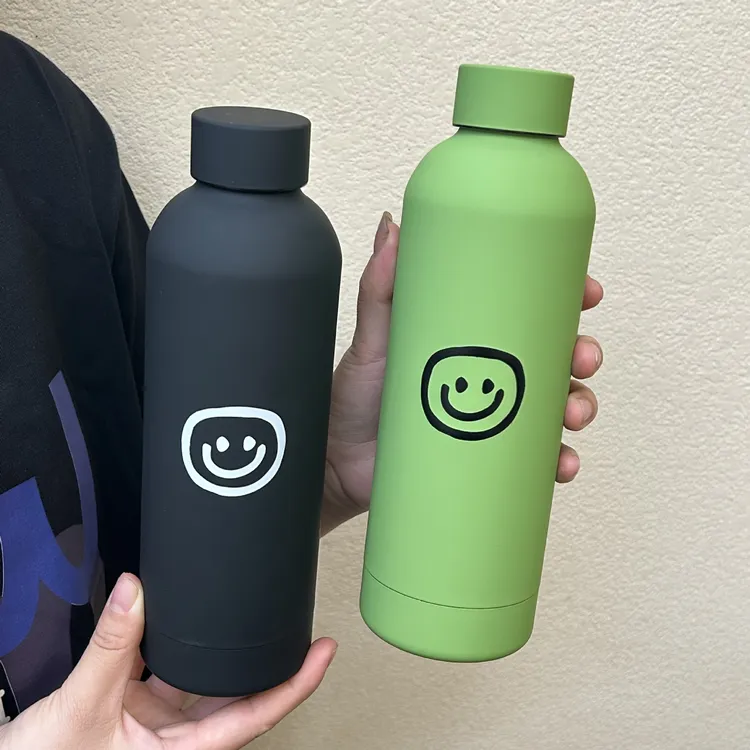 可爱便携创意大容量简约笑脸ins风保温保冷车载随行新款男女小众