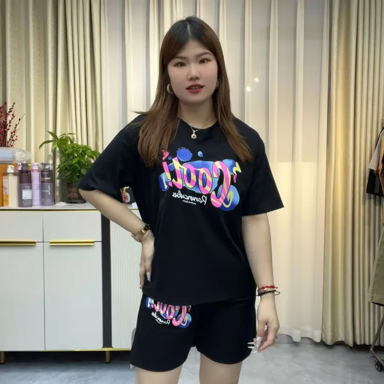 小鑫肝@哥地棉图案印花装饰时尚百搭家居服套装 2027