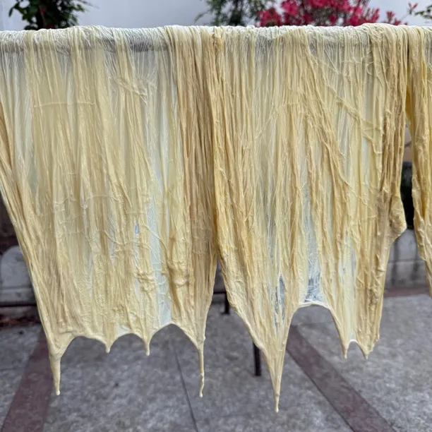 信阳柳林地锅豆筋 新鲜豆筋柳林老街非遗工坊