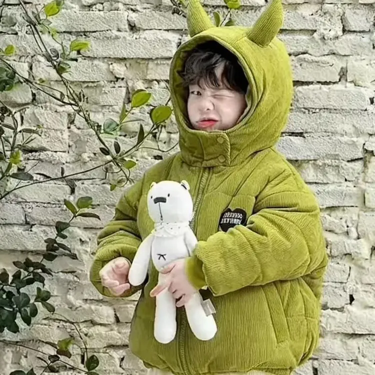 儿童冬季套装2025新款连帽净版印花卫衣韩版洋气小脚牛仔裤两件套