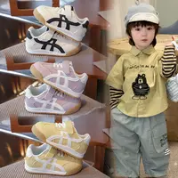 百搭德训阿甘鞋女童2025新款秋季男童时尚平底运动休闲鞋XMT-0399