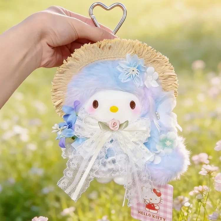 正版hellokitty铃兰幽梦kt三丽鸥包包娃娃挂件玩偶送人生日礼物女