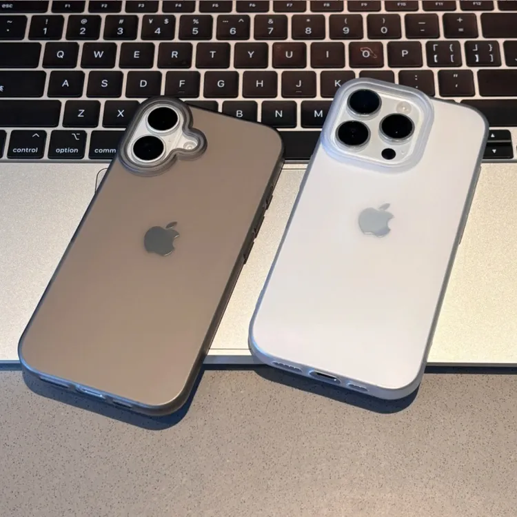 奥菲顿简约磨砂大孔适用iPhone16透黑手机壳华为vivo小米15oppo软