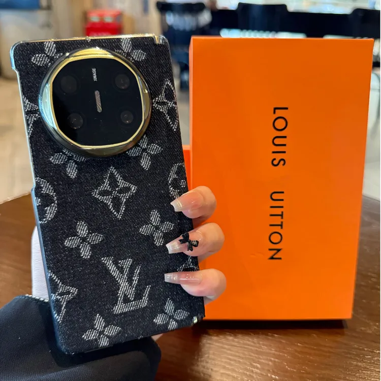 老花华为matex6手机壳折叠屏适用mateX5典藏版中轴保护X3刺绣布艺