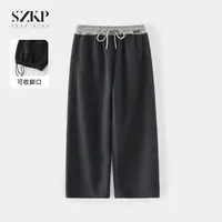 SZKP秋季新款女童装休闲裤子中大童时尚洋气儿童直筒裤JMKQ553165