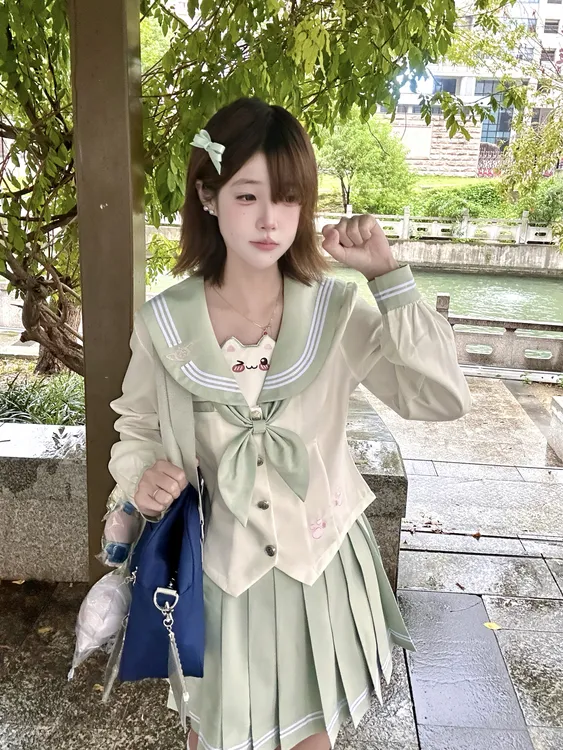 【小猫日记】怀中猫原创正版JK二次元日系学生校服海军领甜美水手服