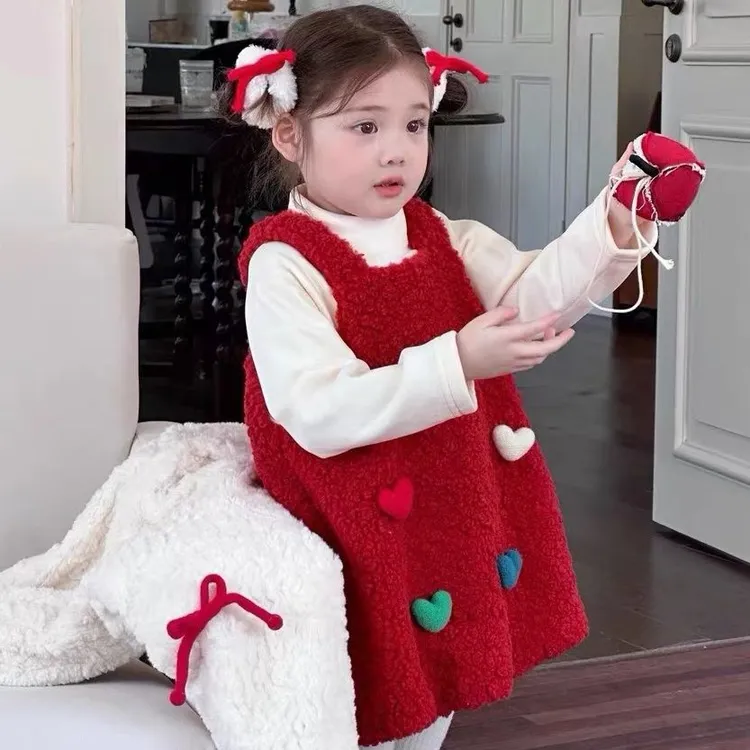 英氏【秋冬新款】女童连衣裙秋冬装2025新款洋气儿童公主裙加绒宝