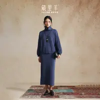 藏里羊【空气层套装】秋冬新款套头高领时尚羊绒套裙BC00103-104