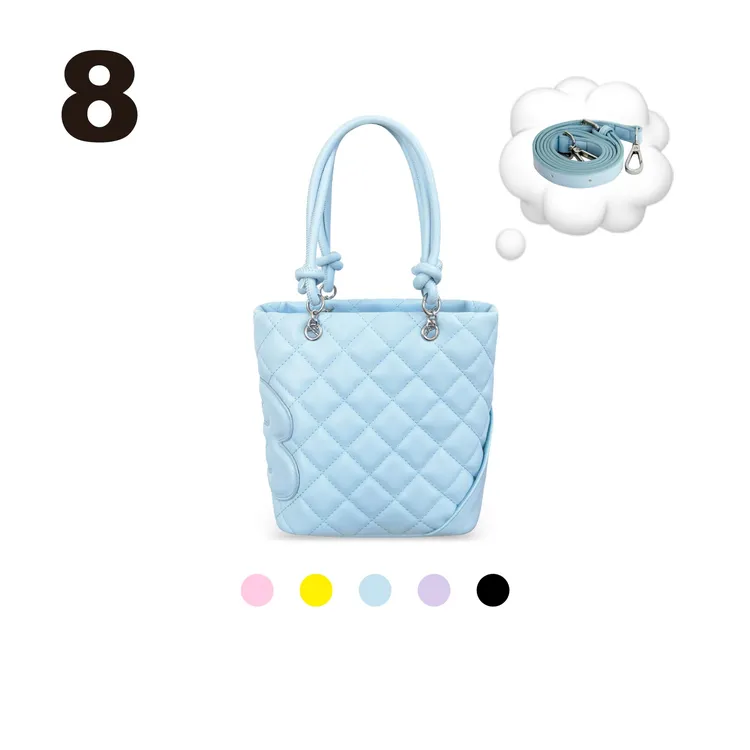 【明星同款·直播专享】2801“一见钟情菜篮子”  菱格纹手提斜挎包包