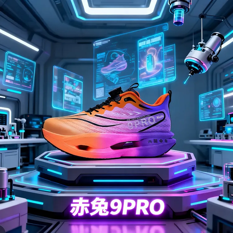 皮面款赤兔9pro蛇年限定秋冬儿童学生防滑竞速碳板旋钮跑步鞋