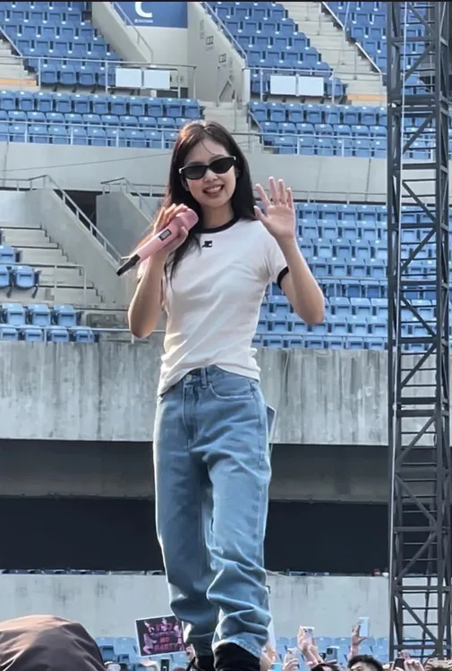 ZHAO WANNUO 丨【原版面料区别市场】Jennie同款撞边拼色T恤NC0299