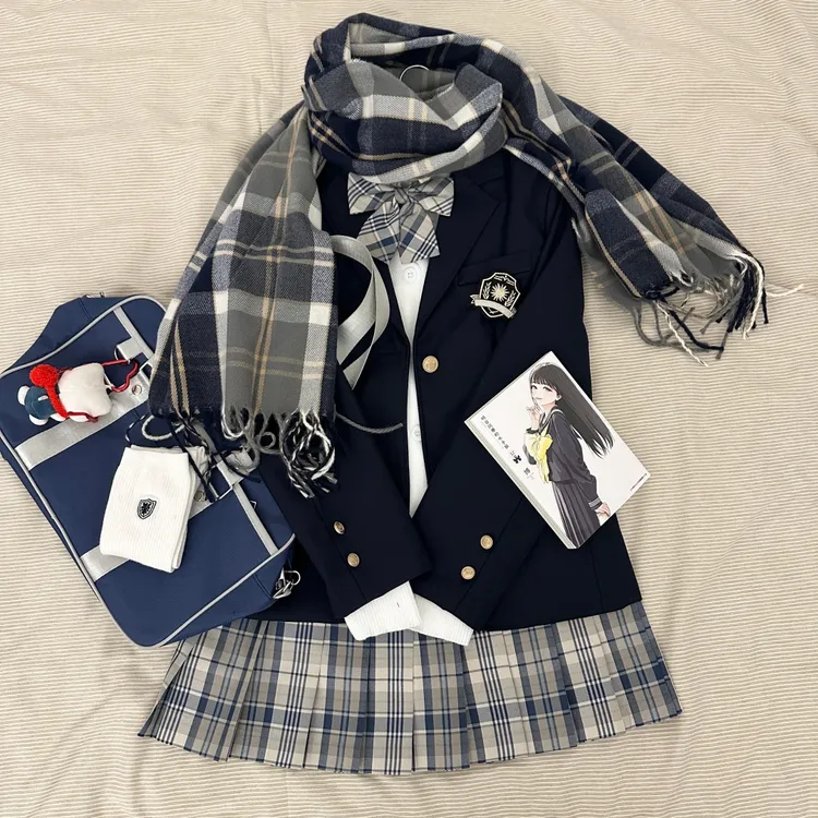 正版原创北幽jk外套西装时尚秋冬学院风基础款校供百搭西服套装