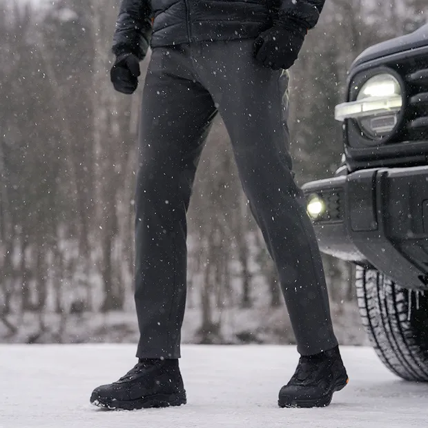 【龙牙】二代隐烈修身加绒软壳长裤防风直筒休闲裤男款冬季男士穿搭