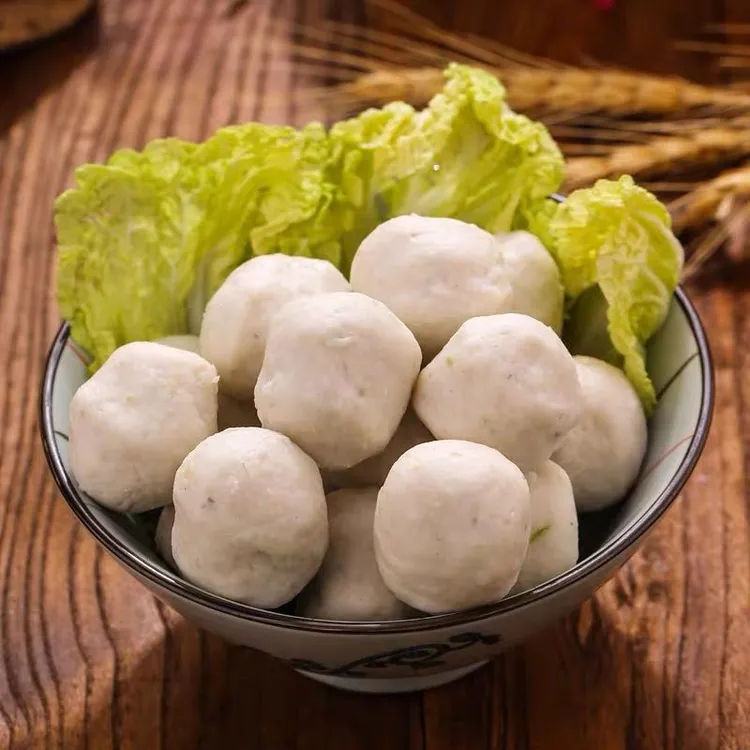 【店铺热销中】潮汕鱼丸火锅食材丸子海鱼新鲜鱼肉鱼丸批发