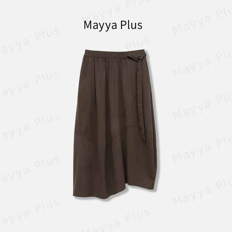 【满分调性】Mayya Plus麦芽定制夏季气质高腰显瘦半身裙子32529020