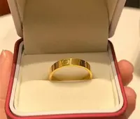 钨金戒指 素圈男女款尾戒金色同款指环情侣对戒ins小众高级感饰品