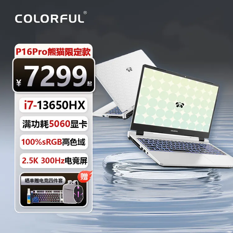 【300Hz】七彩虹隐星P16Pro熊猫版13650HX独显5060游戏笔记本电脑