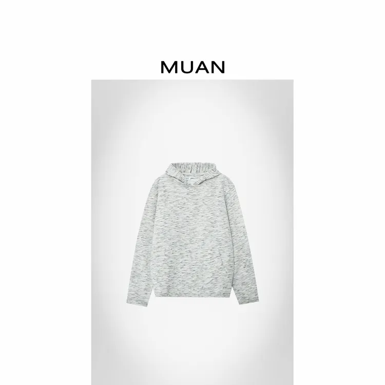木岸MUAN：《太空灰卫衣》“太空系列”定制上衣连帽卫衣女DG3-8931