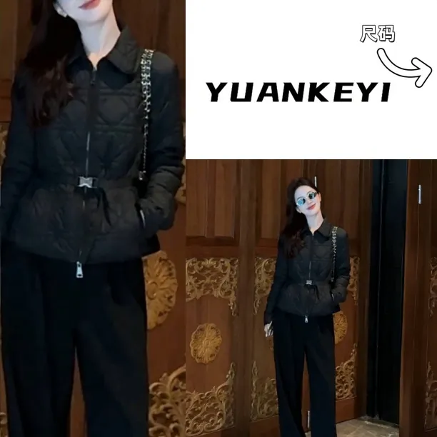 YUANKEYI  D家收腰新款短款精致棉服