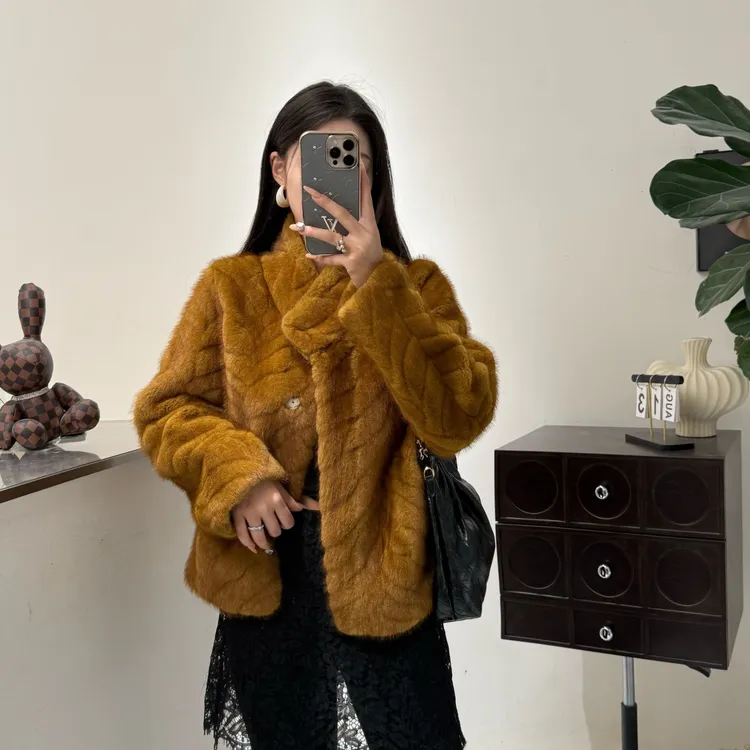 新款高级感毛毛外套气质轻奢复古小众百搭休闲洋气网红5D2906GYZ