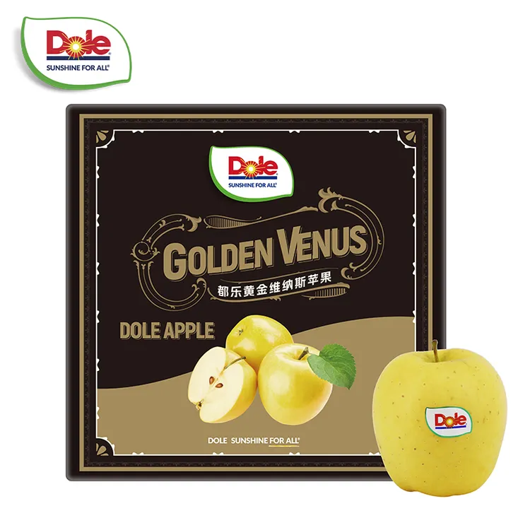 【都乐Dole】黄金维纳斯苹果 3斤彩箱/4斤礼盒装 约8-11个 脆甜可口