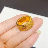合金戒指 【大宽面纸醉金迷戒指】