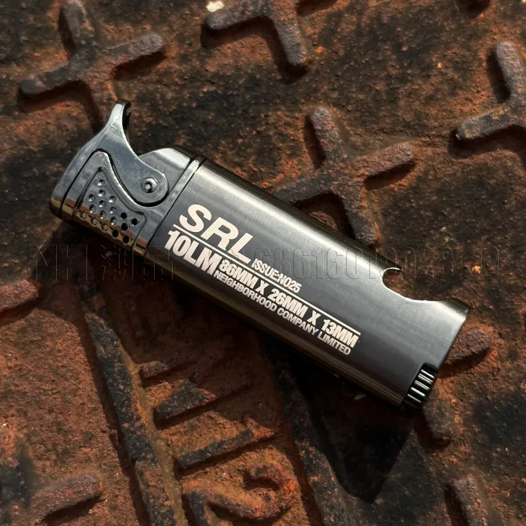 NH开瓶充气打火机大火力2025新款防爆防风金属直冲可视打火机稀奇