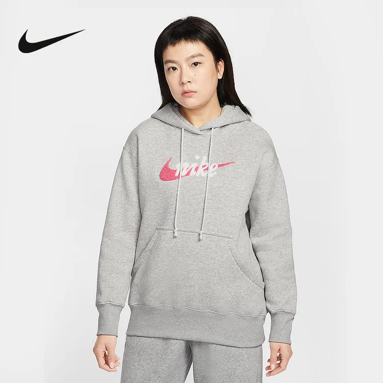 耐克NSW PHOENIX FLEECE女子OVERSIZE风加绒连帽衫IM9644-043