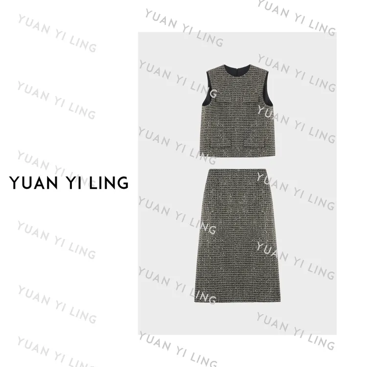 袁艺灵【黑金】澳毛奢贵高级感设计款小香套装