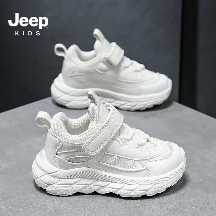 jeep男童鞋子春秋2025秋季新款男孩儿童运动鞋软底防滑女童老爹鞋