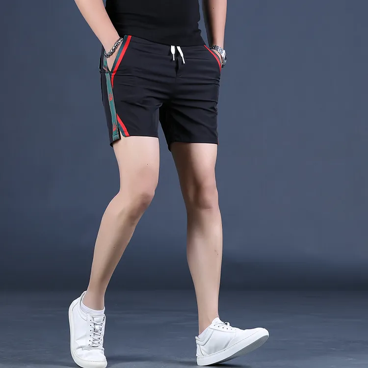 希敦纽勒三分裤运动短裤男速干裤子潮牌织带休闲四分裤男士五分裤