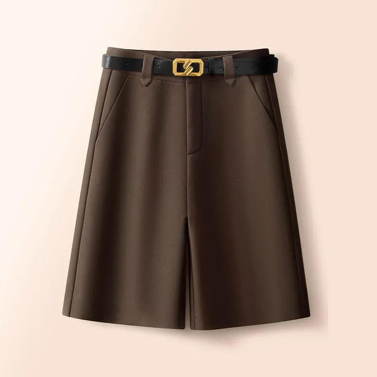 夏季新款直筒裤五分裤高腰短裤女士女款五分裤女款爆款2025新款