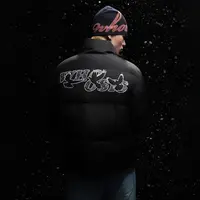 WHOOSIS（不知其名）和平鸽蕾丝贴布绣羽绒服休闲情侣保暖百搭潮流